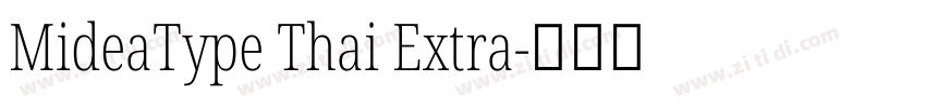 MideaType Thai Extra字体转换